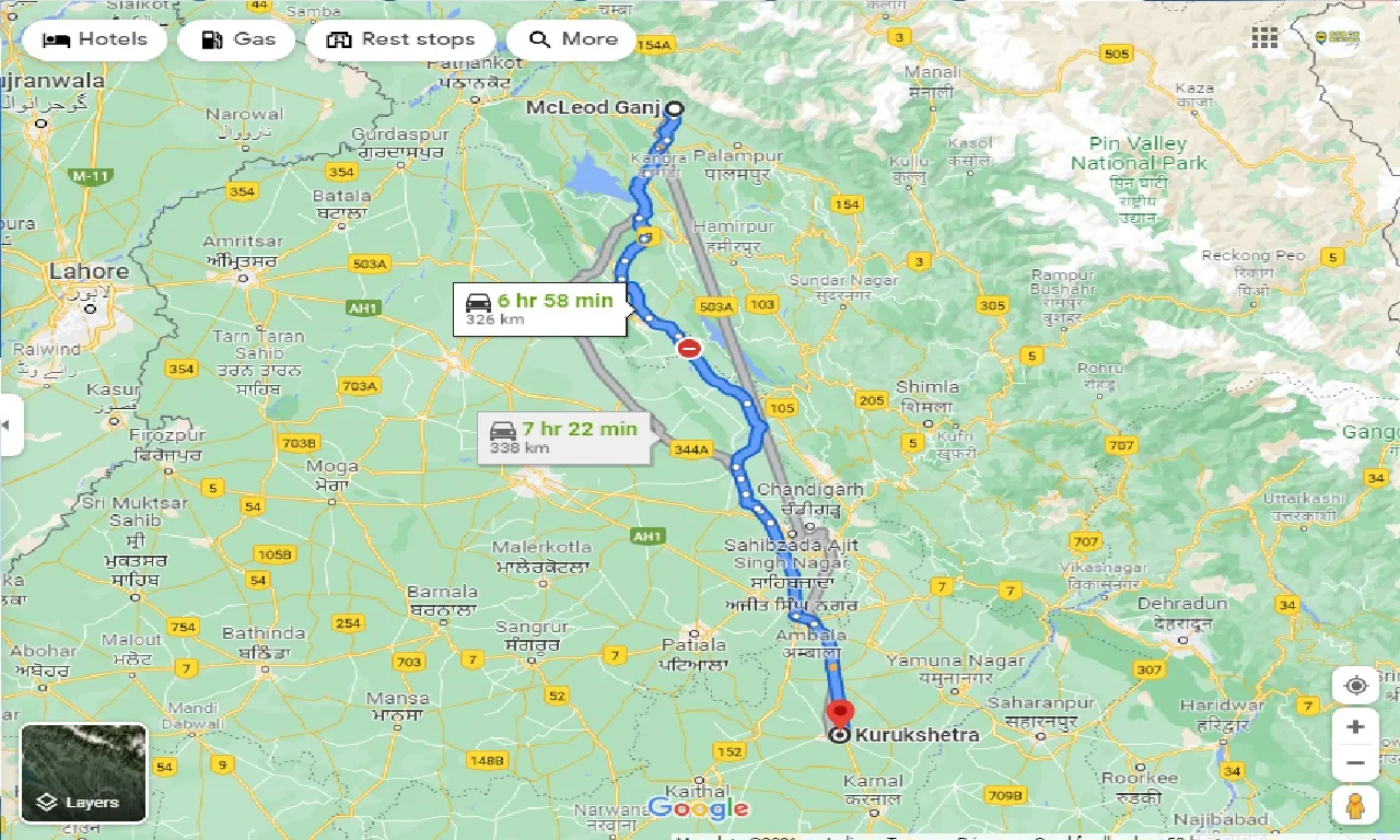mcleodganj-to-kurukshetra-taxi