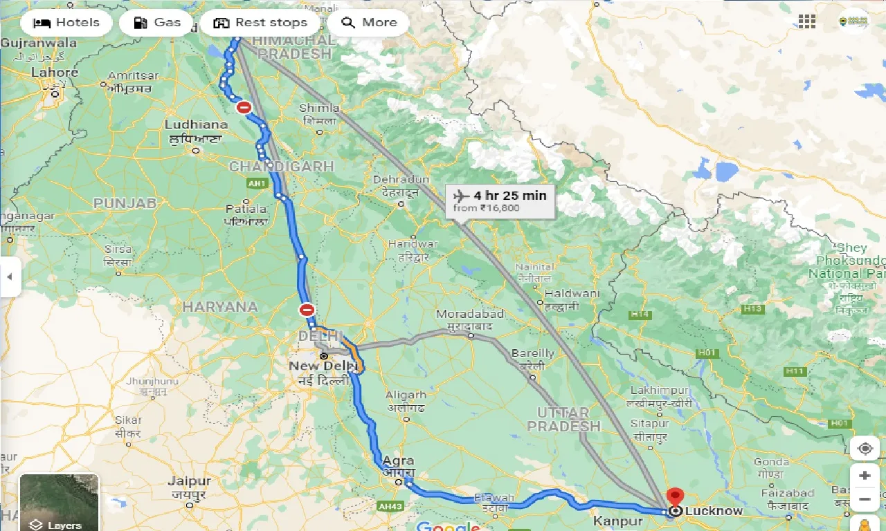 mcleodganj-to-lucknow-one-way