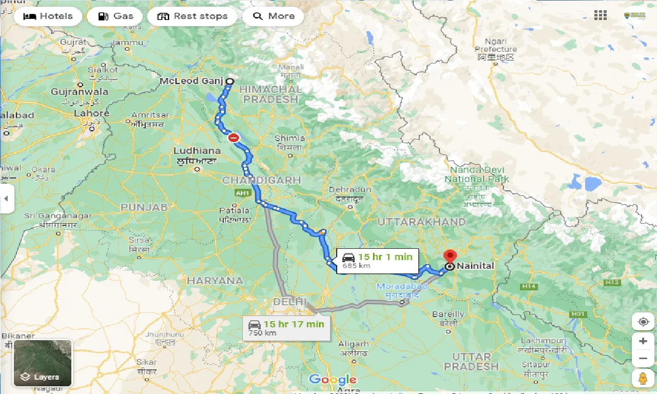 mcleodganj-to-nainital-one-way