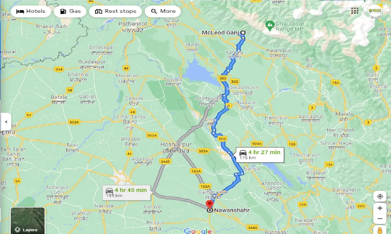 mcleodganj-to-nawanshahr-taxi