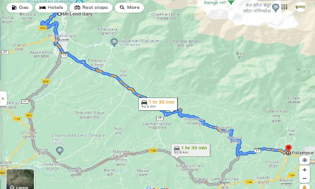 mcleodganj-to-palampur-one-way
