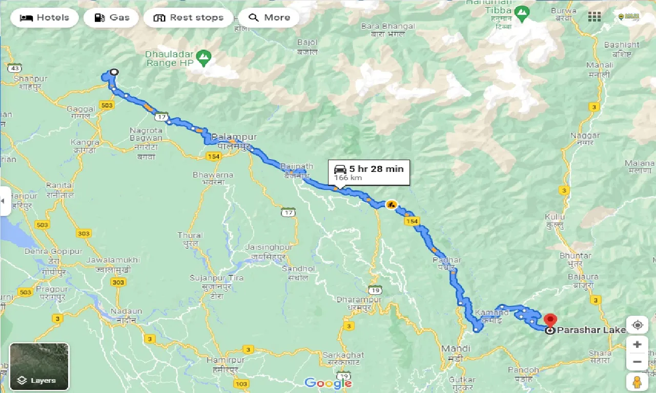 mcleodganj-to-prashar-lake-one-way