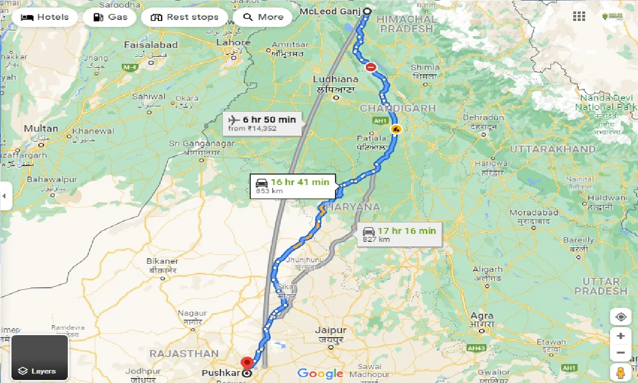 mcleodganj-to-pushkar-one-way
