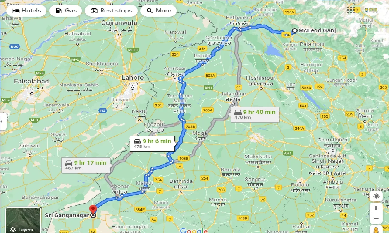 mcleodganj-to-sri-ganganagar-one-way