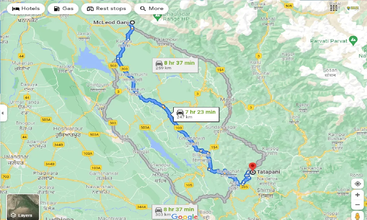mcleodganj-to-tattapani-one-way