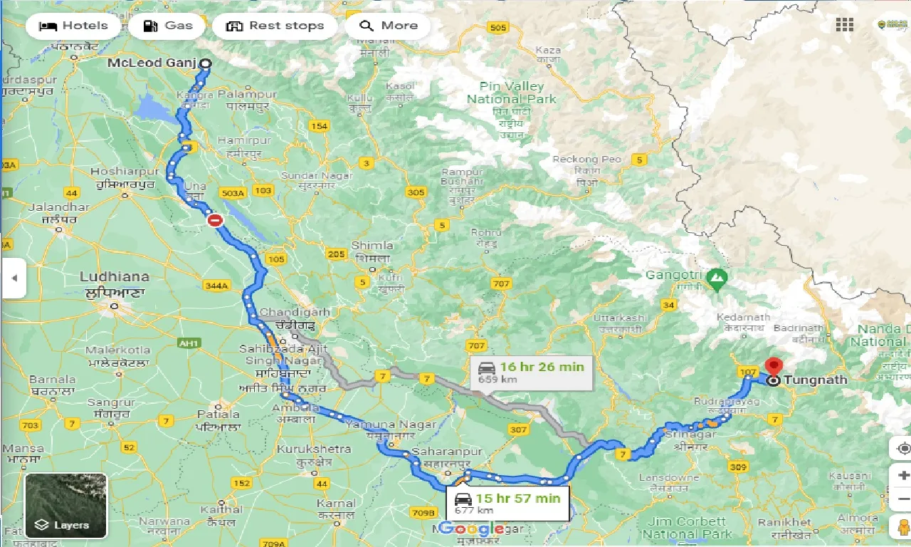 mcleodganj-to-tungnath-one-way