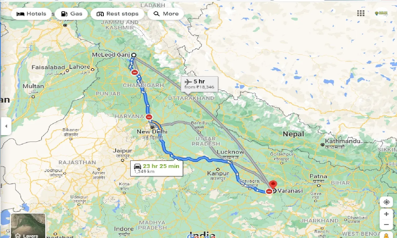 mcleodganj-to-varanasi-one-way