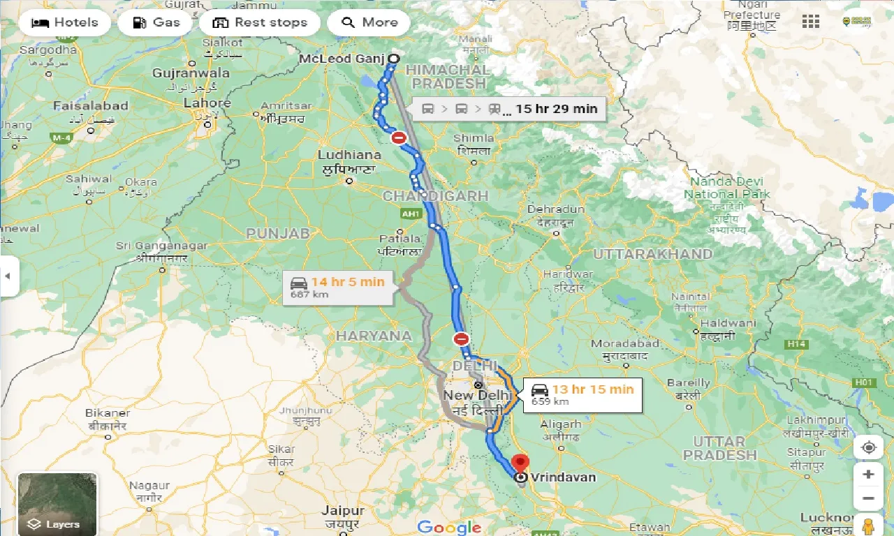 mcleodganj-to-vrindavan-taxi
