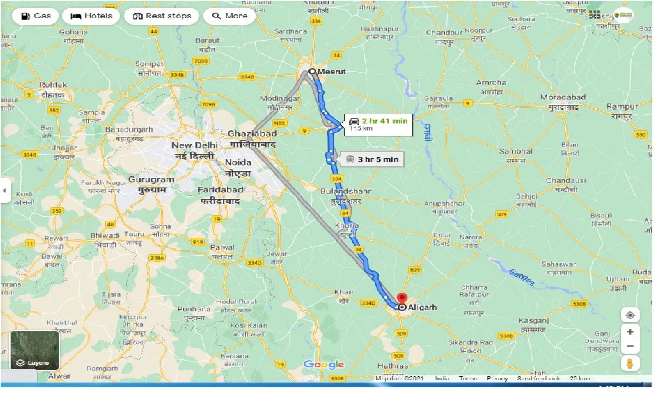 meerut-to-aligarh-one-way