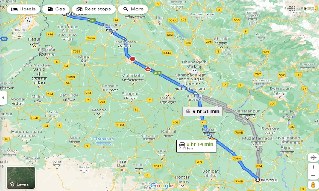 meerut-to-amritsar-taxi
