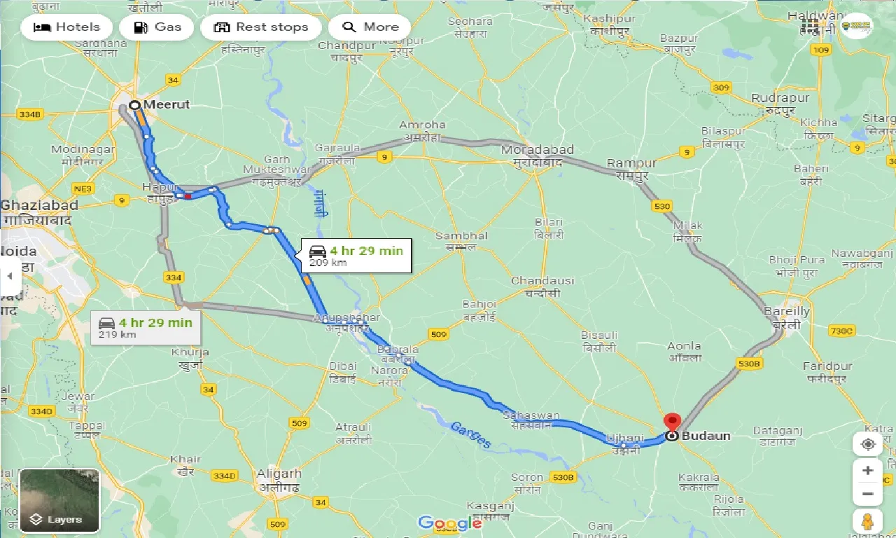 meerut-to-budaun-taxi