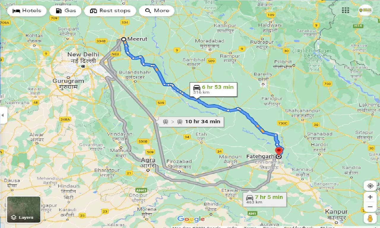 meerut-to-fatehgarh-one-way