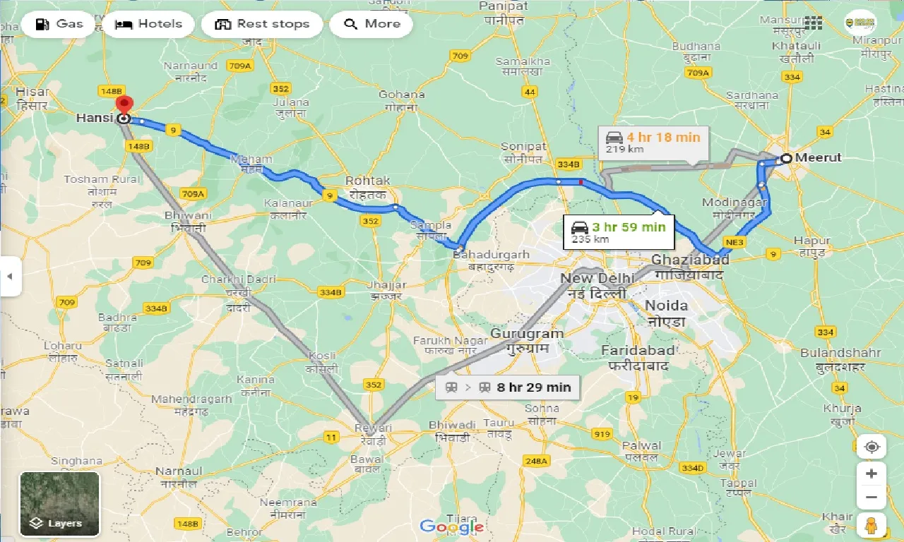 meerut-to-hansi-taxi