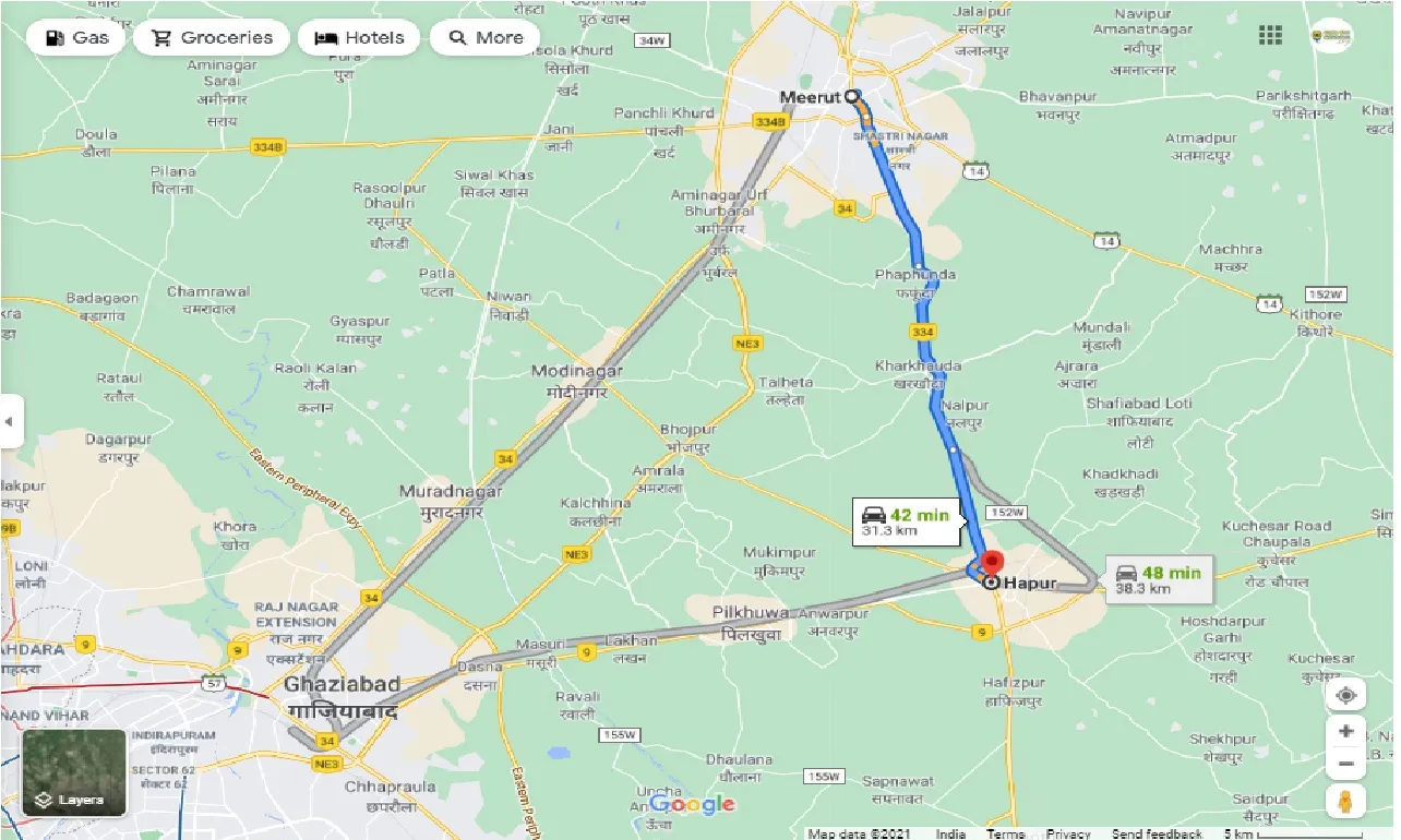 meerut-to-hapur-round-trip