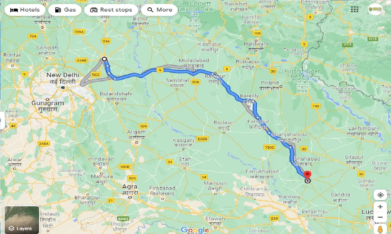 meerut-to-hardoi-one-way
