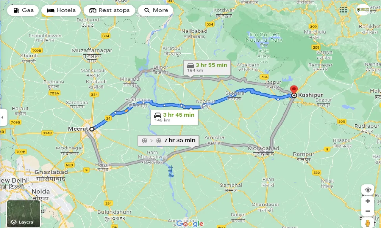 meerut-to-kashipur-one-way