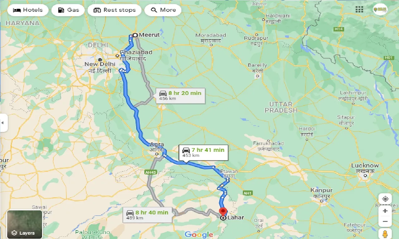 meerut-to-lahar-one-way