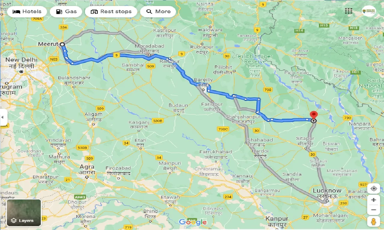 meerut-to-lakhimpur-one-way