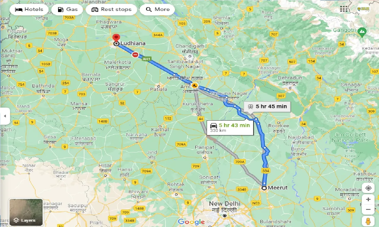 meerut-to-ludhiana-taxi