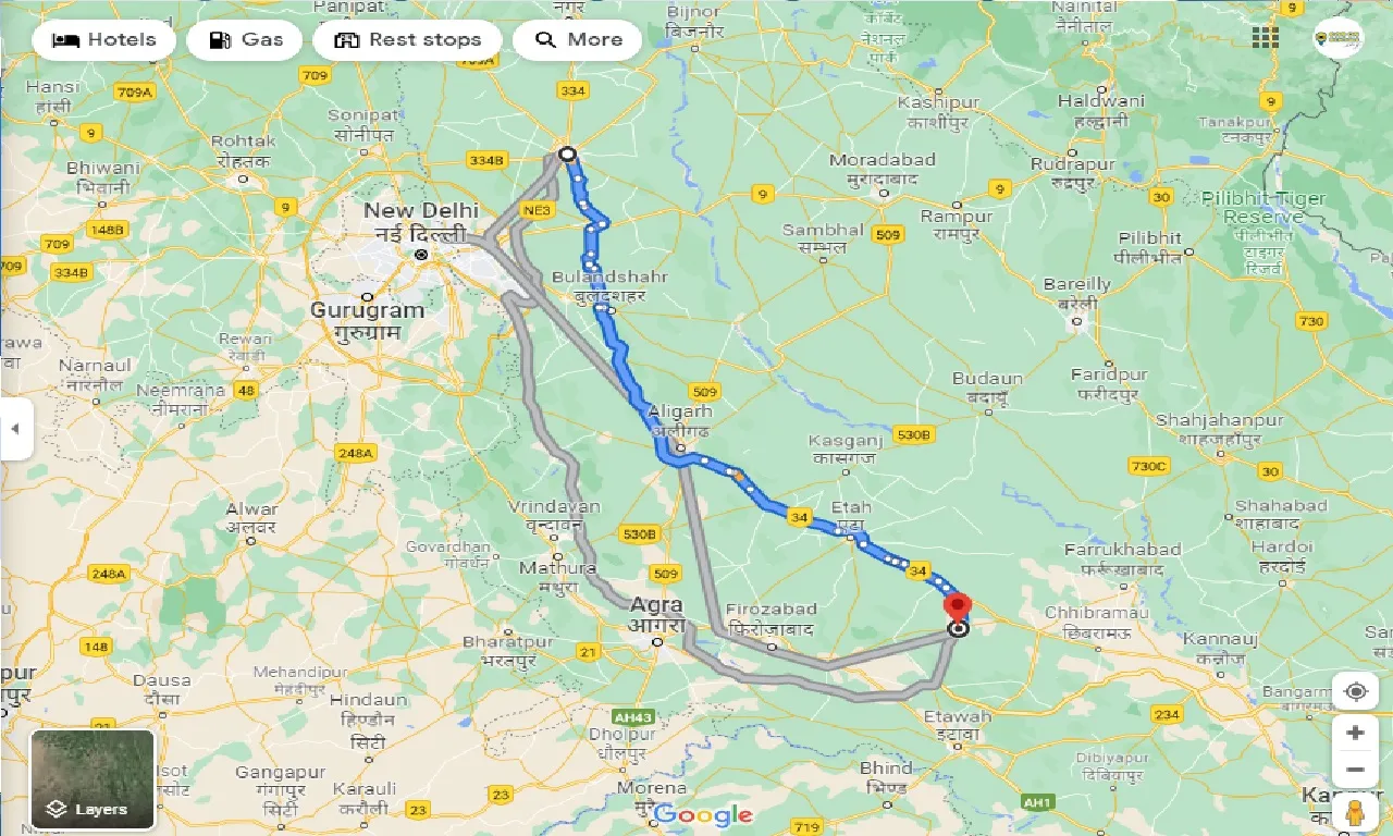meerut-to-mainpuri-taxi