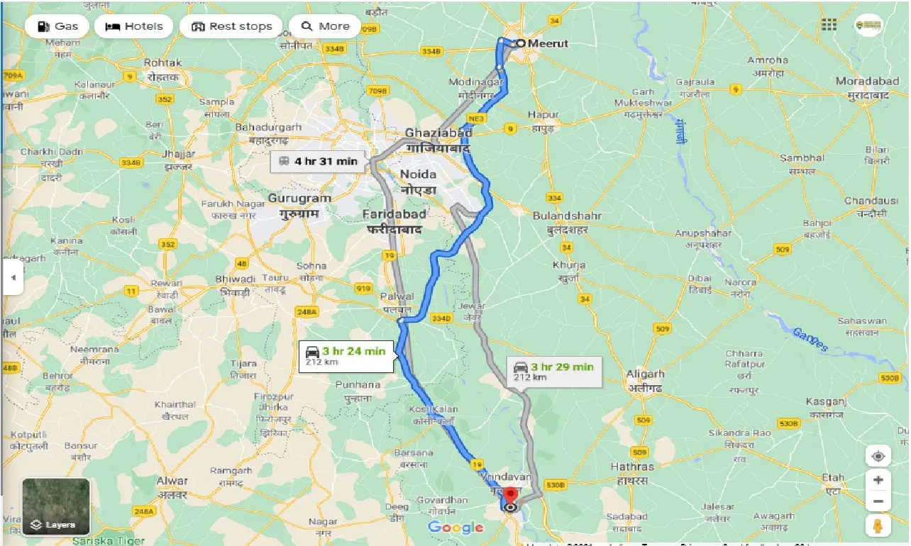 meerut-to-mathura-round-trip