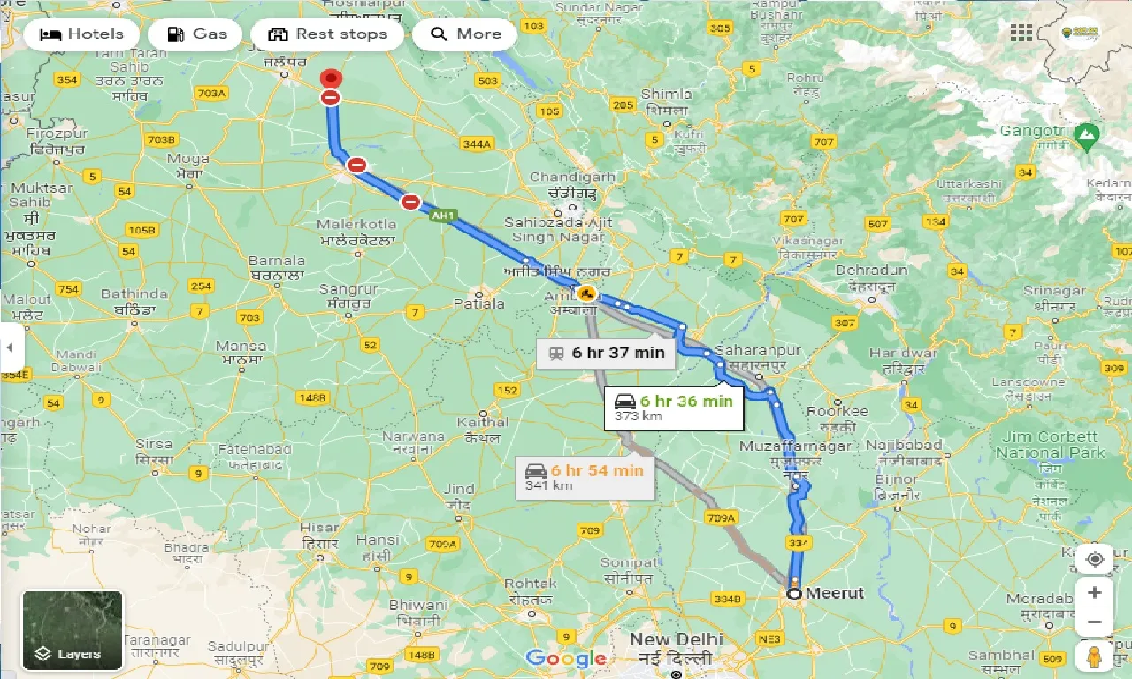 meerut-to-phagwara-taxi
