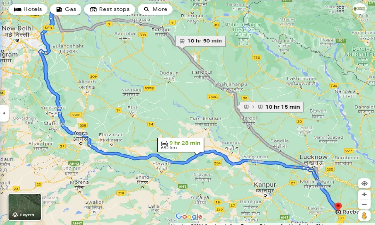 meerut-to-raebareli-taxi