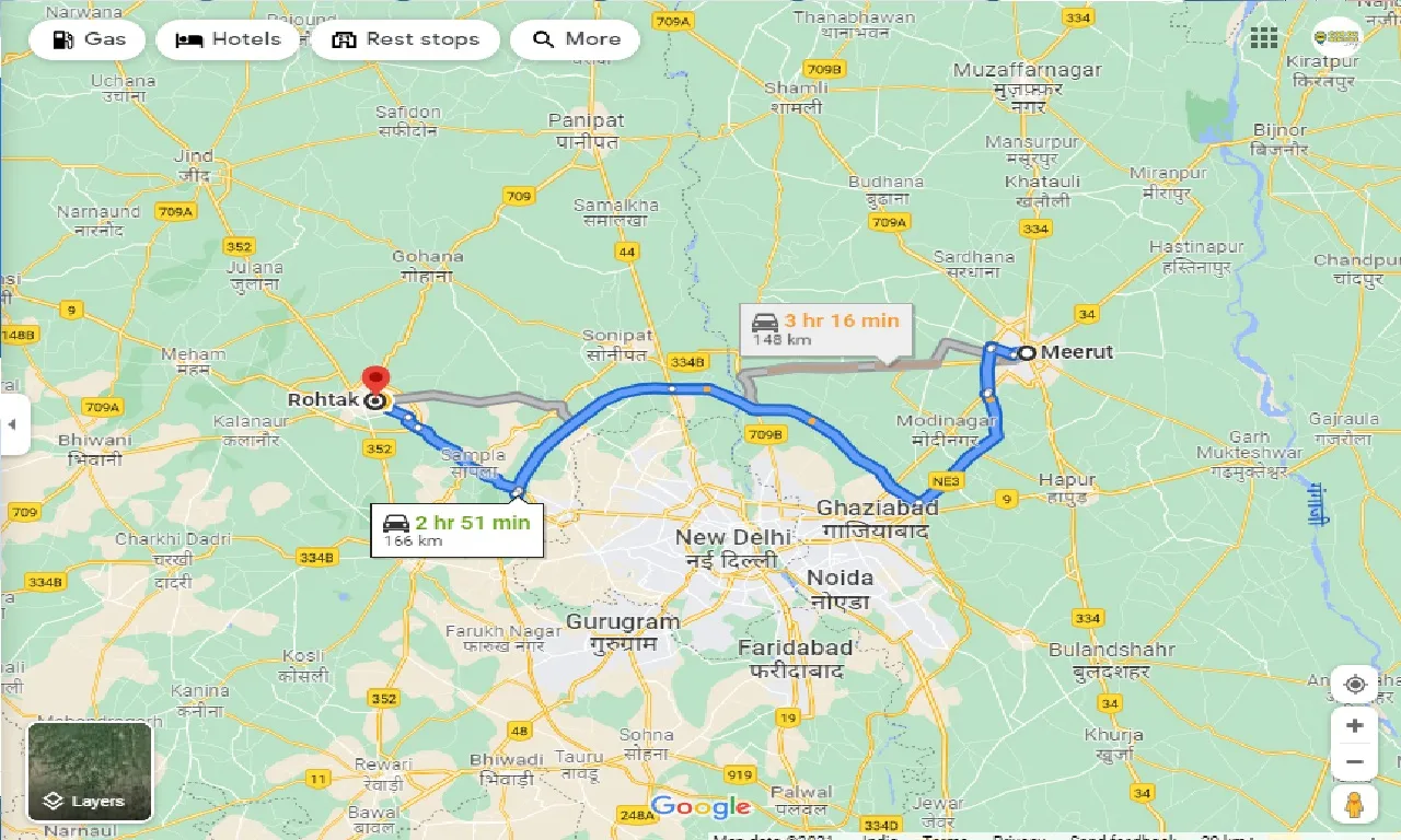 meerut-to-rohtak-taxi