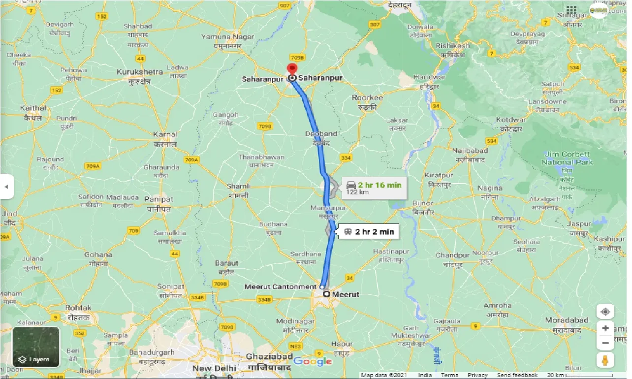 meerut-to-saharanpur-one-way