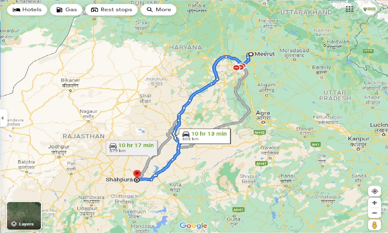 meerut-to-shahpura-taxi