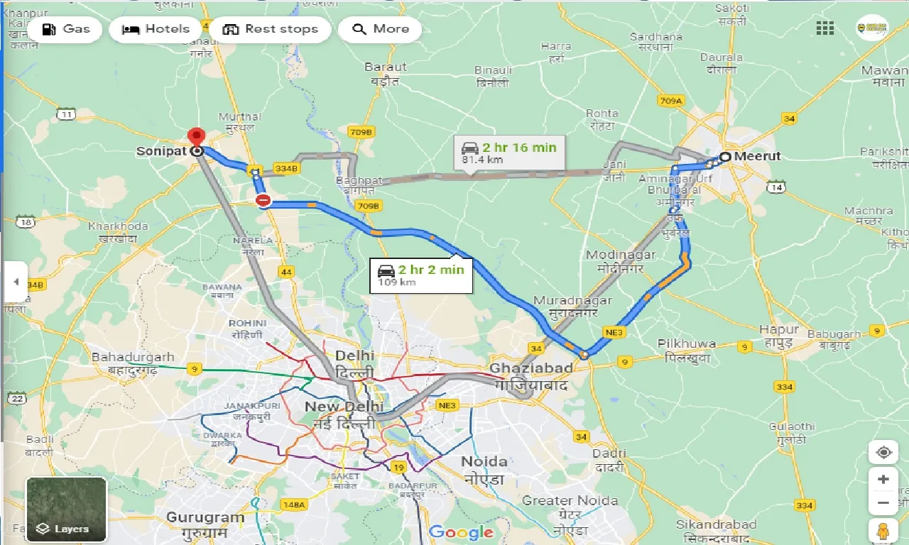 meerut-to-sonipat-taxi