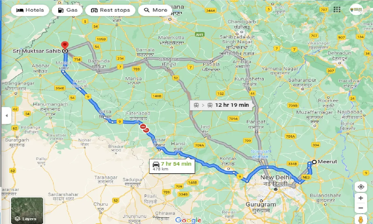 meerut-to-sri-muktsar-sahib-taxi