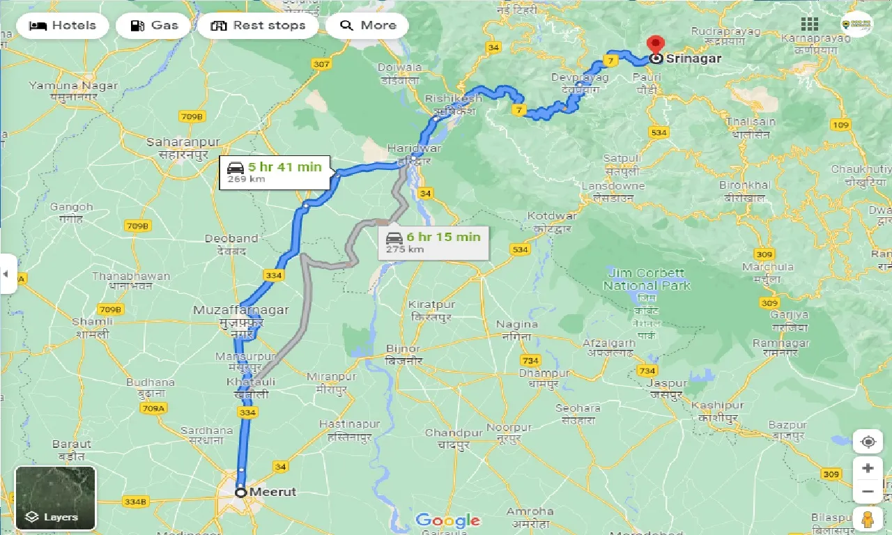 meerut-to-srinagar-uk-taxi