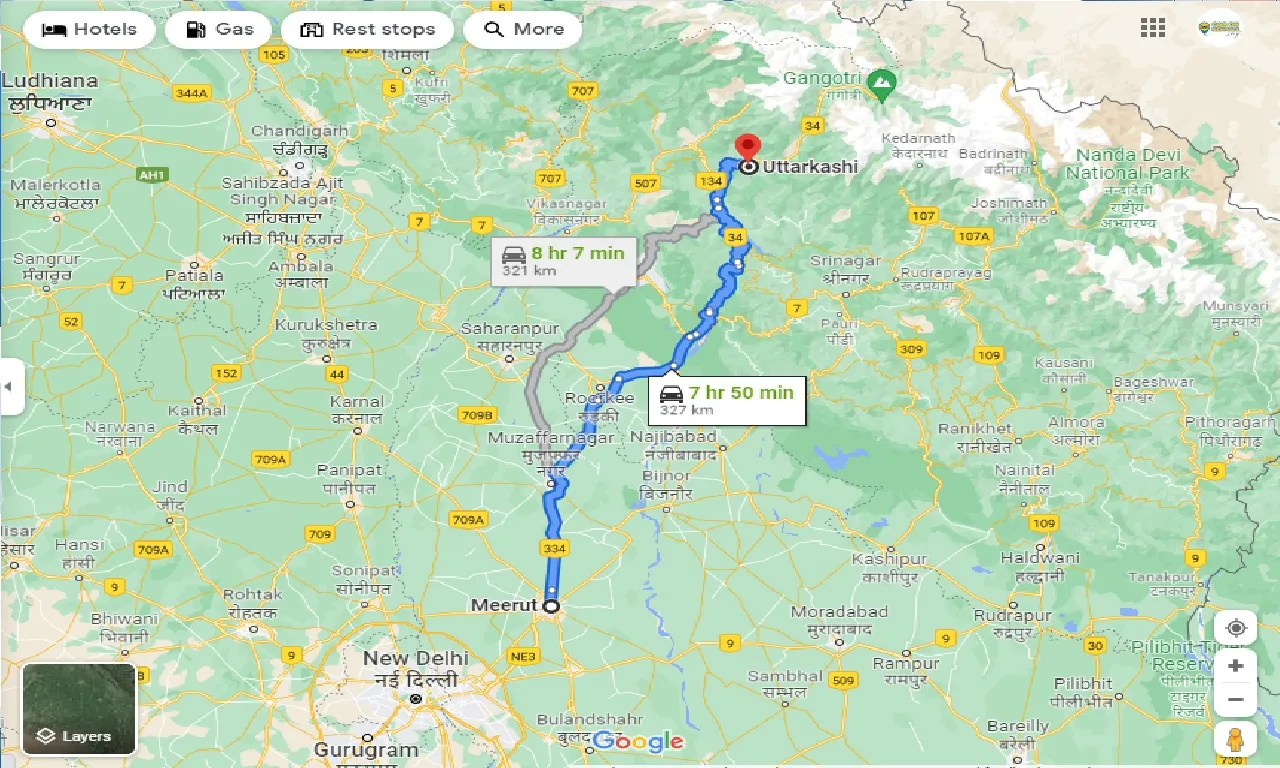 meerut-to-uttarkashi-taxi