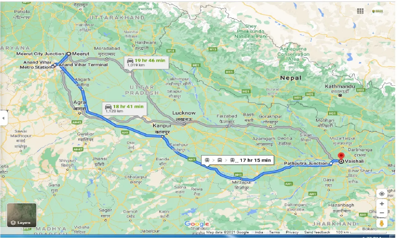 meerut-to-vaishali-one-way