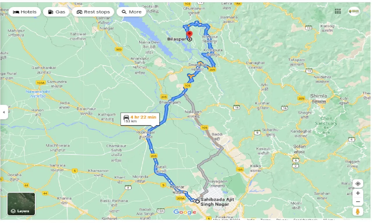 mohali-to-bilaspur-HP-round-trip
