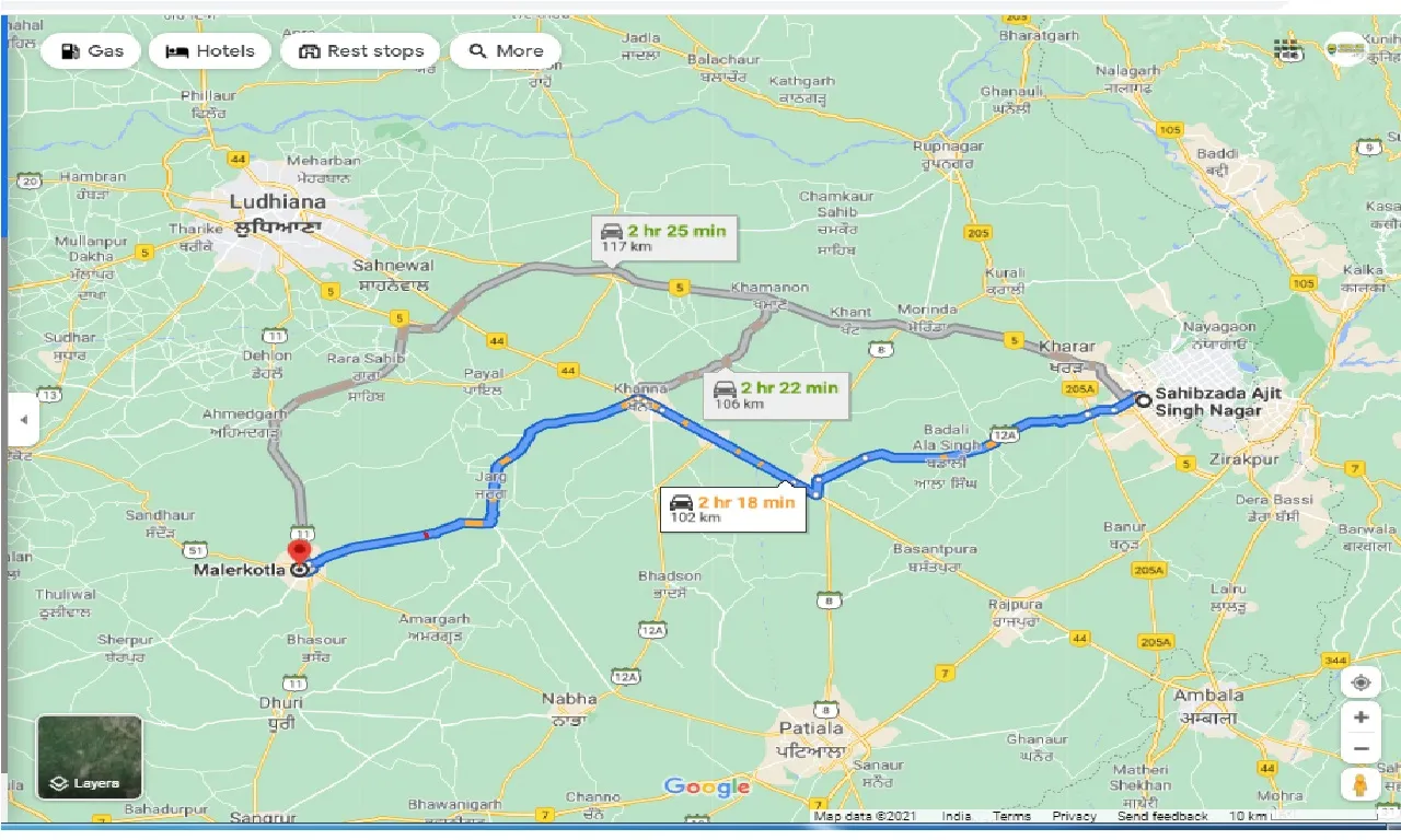 mohali-to-malerkotla-round-trip
