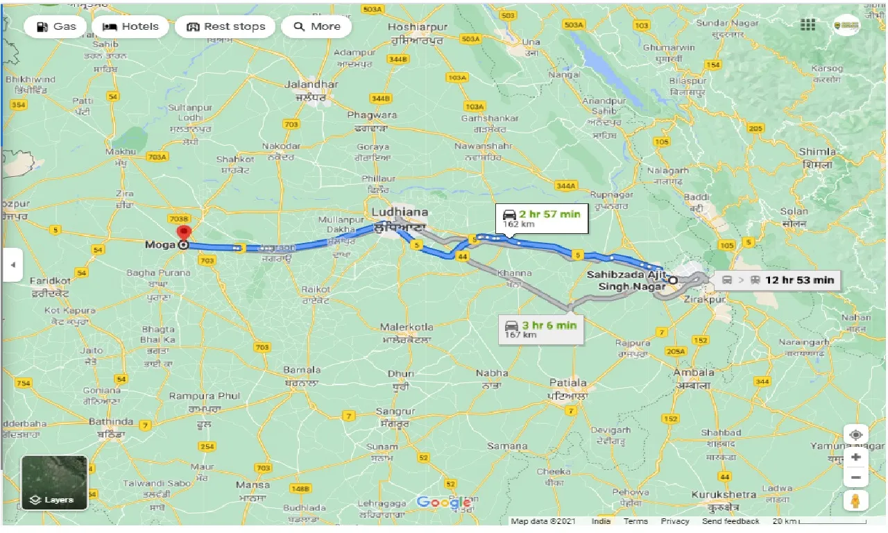 mohali-to-moga-round-trip