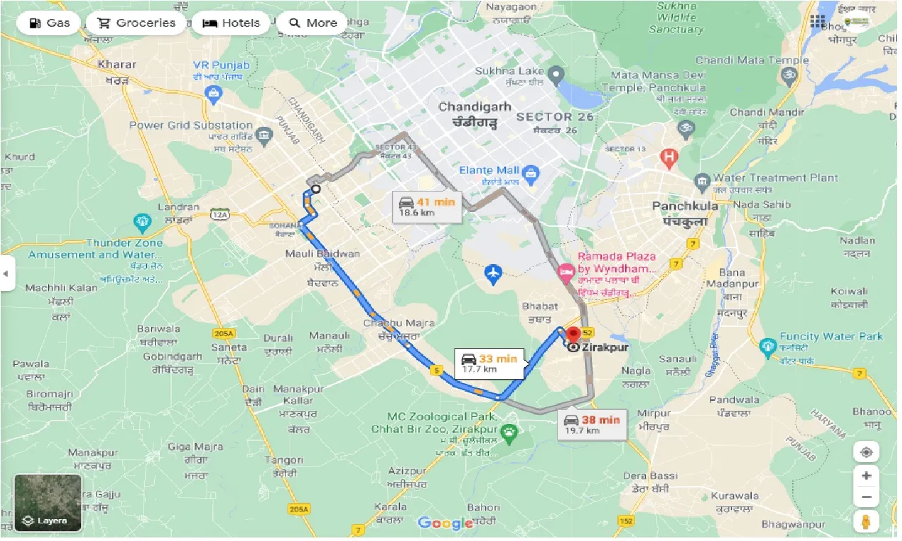 mohali-to-zirakpur-round-trip