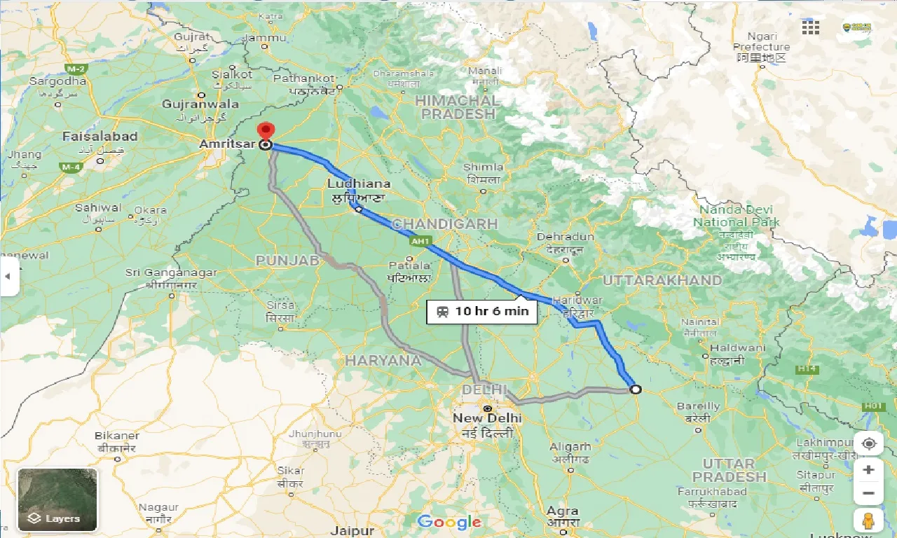 moradabad-to-amritsar-one-way