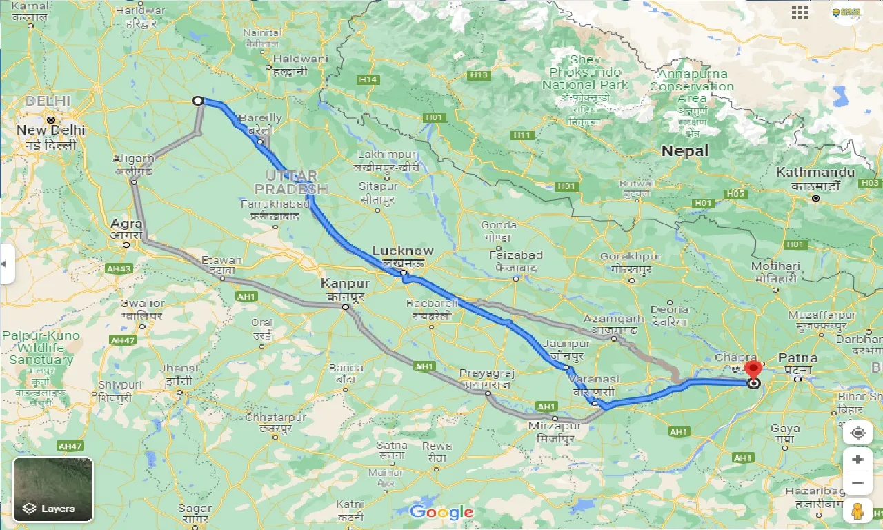 moradabad-to-arrah-one-way