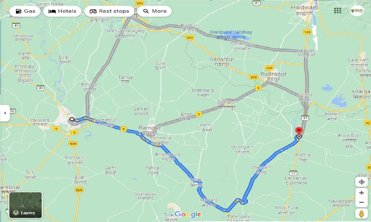 moradabad-to-baheri-taxi