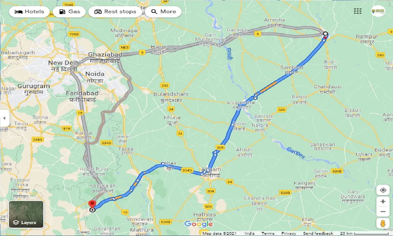 moradabad-to-barsana-taxi