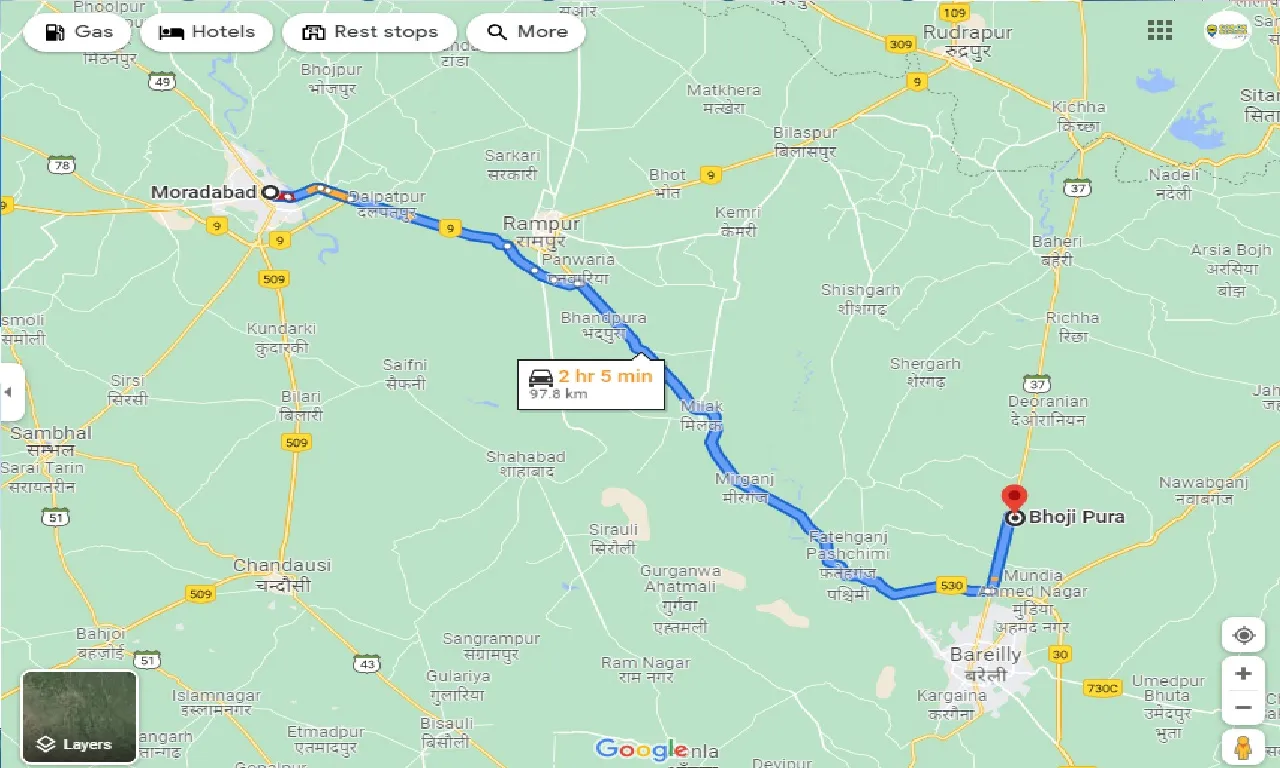 moradabad-to-bhoji-pura-one-way