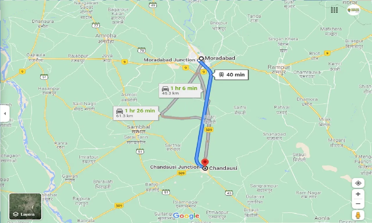 moradabad-to-chandausi-round-trip