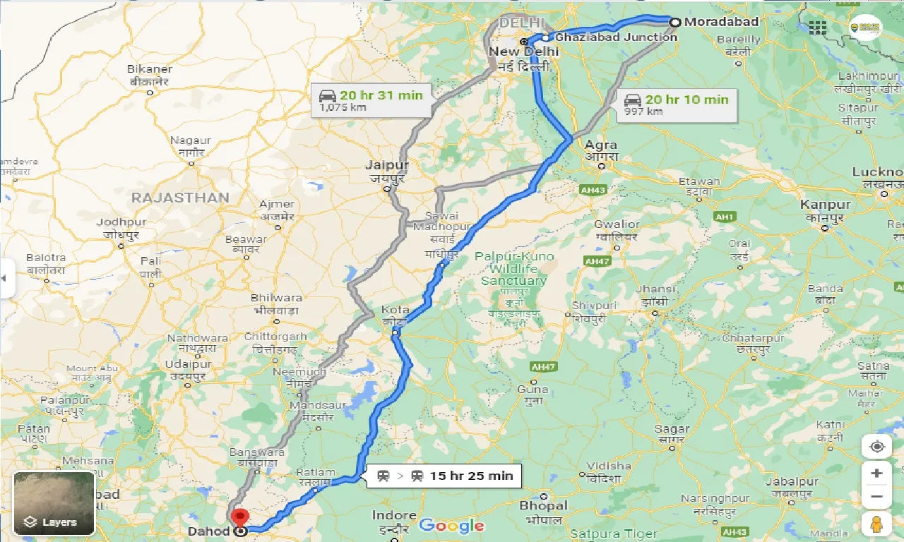 moradabad-to-dahod-taxi