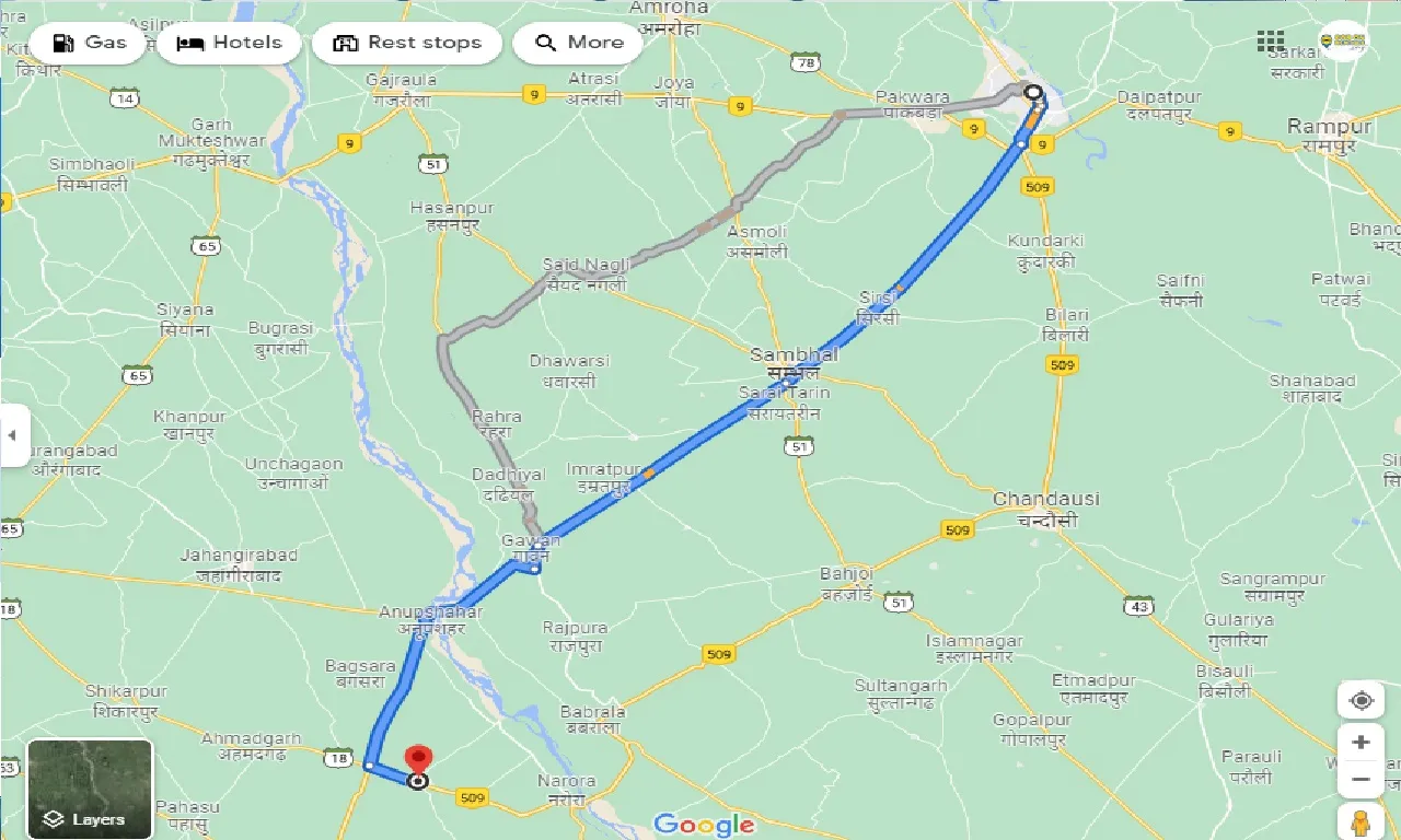 moradabad-to-dibai-taxi