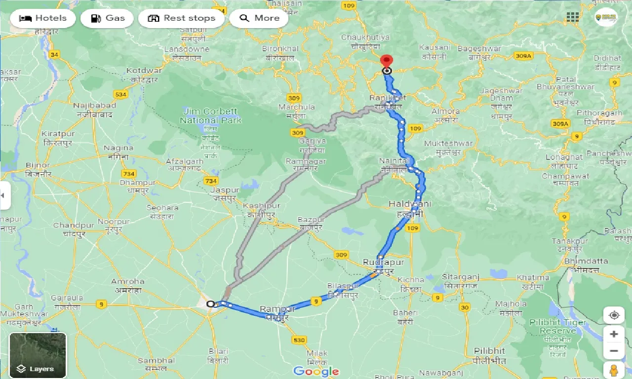 moradabad-to-dwarahat-taxi