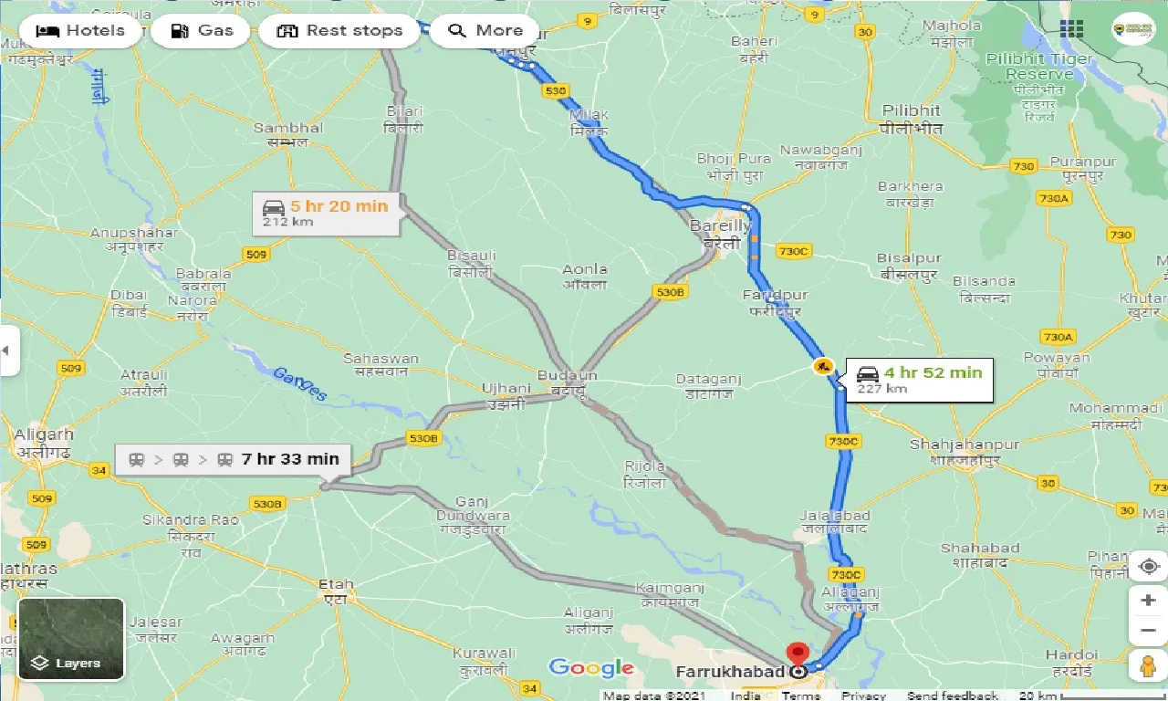 moradabad-to-farrukhabad-one-way