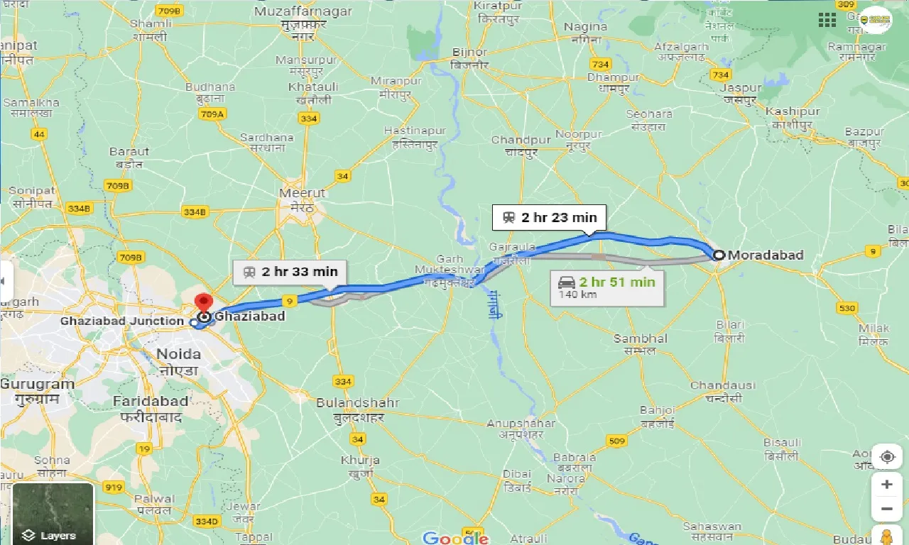 moradabad-to-ghaziabad-taxi